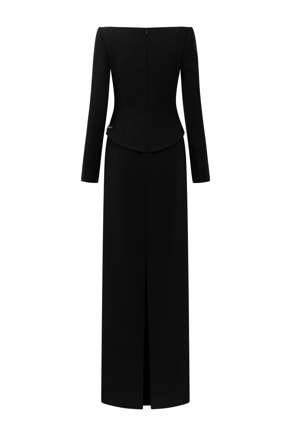 Long Sleeves Symmetric Crystal Embellished Dress